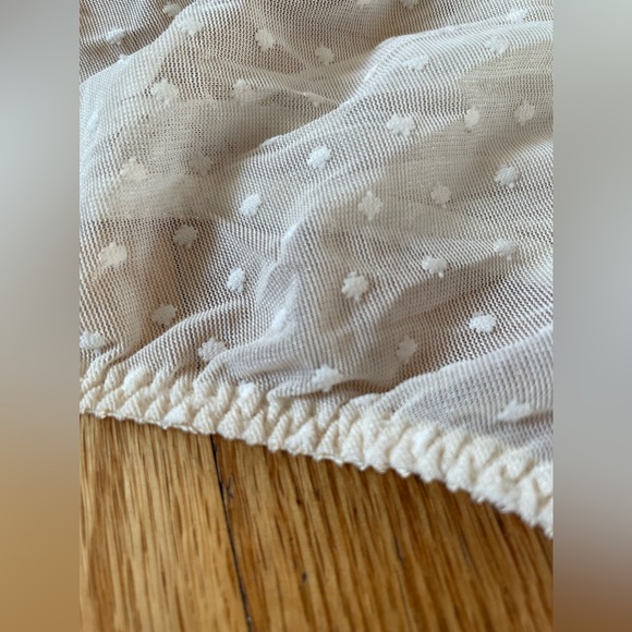 Vintage Marilyn Monroe By Warners Mesh Lingerie Bodysuit With Velvet Polka Dots - Picture 11 of 11